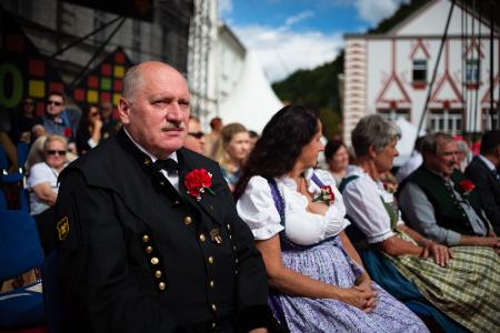 Izjemen obisk zaznamoval 50. Dneve narodnih noš in oblačilne dediščine v Kamniku (Blaž T. Muc)  (37)